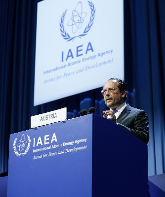 Am 17. September 2019 hielt Bundesminister Alexander Schallenberg (im Bild) die Eröffnungsrede bei der 63. Konferenz der Internationalen Atomenergie-Organisation.