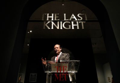 Am 2. Oktober 2019 besuchte Bundesminister Alexander Schallenberg (im Bild) New York. Im Bild bei der Eröffnung der Ausstellung „The Last Knight“ im Metropolitan Museum of Art.