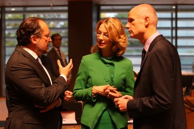 Am 15. Oktober 2019 fand der Allgemeine Rat der Europäischen Union in Luxemburg statt. Im Bild Bundesminister Alexander Schallenberg (l.).
