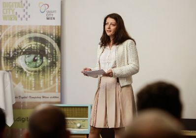 Am 20. Oktober 2016 eröffnete Staatssekretärin Muna Duzdar (im Bild) die "Digital Days 2016" an der TU Wien.