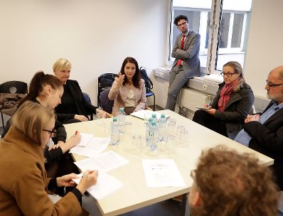 Am 21. November 2016 besuchte Staatssekretärin Muna Duzdar (im Bild) das Jugendcollege der Stadt Wien.