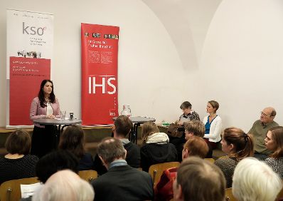 Am 16. Dezember 2016 nahm Staatssekretärin Muna Duzdar (im Bild) an einer Diskussionsveranstaltung der Katholischen Sozialakademie Österreich teil.