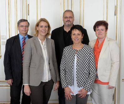 Am 17. September 2014 empfing Staatssekretärin Sonja Steßl (2.v.l.) Personalverteterinnen und Personalvertreter aus dem Bundesministerium für Finanzen.