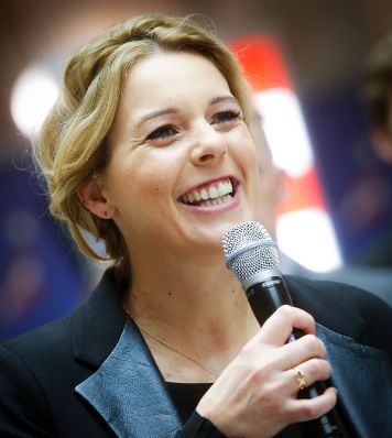 Am 22. Oktober 2014 hielt Staatssekretärin Sonja Steßl (im Bild) die Begrüßungsworte bei der Informationsveranstaltung „Digitales Österreich im Parlament“.
