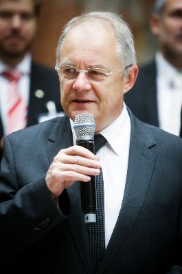 Am 22. Oktober 2014 hielt Staatssekretärin Sonja Steßl die Begrüßungsworte bei der Informationsveranstaltung „Digitales Österreich im Parlament“. Im Bild Sektionschef Manfred Matzka.
