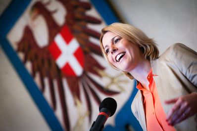 Am 24. Juni 2015 eröffnete Staatssekretärin Sonja Steßl (im Bild) die E-Government Konferenz 2015 - "eGovernment im föderalen Bundesstaat - Kooperationen für die Zukunft".