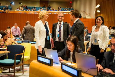 Am 9. Juli 2015 vertrat Staatssekretärin Sonja Steßl Österreich beim High-Level-Forum des Wirtschafts- und Sozialrates der Vereinten Nationen in New York zu Zielen der Nachhaltigen Entwicklung.