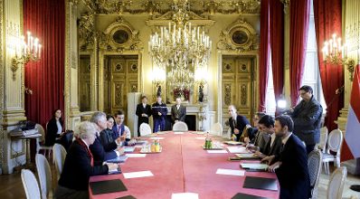 Am 9. Jänner 2020 traf Bundesministerin Karoline Edtstadler im Rahmen ihres Parisbesuchs die französische Staatssekretärin Amélie de Montchalin zu einem Arbeitsgespräch.
