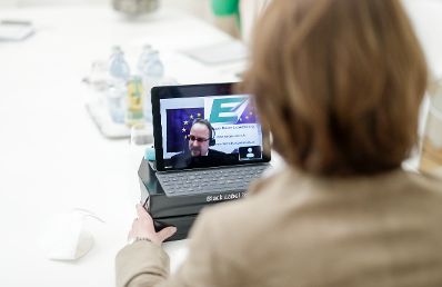 Am 3. März 2021 nahm Bundesministerin Karoline Edtstadler am Online-Vortrag zu „Next Generation EU & Green Deal“ / Dialog-Forum Europa der Europa-Union Luxemburg teil.