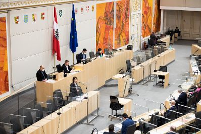 Am 11. März 2021 nahm Bundesministerin Karoline Edtstadler (im Bild) an der Plenarsitzungen des Bundesrates teil.