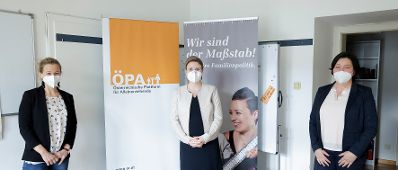 Am 12. März 2021 besuchte Bundesministerin Susanne Raab die Österreichische Plattform für Alleinerziehende.