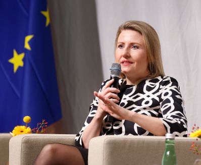 Am 14. November 2023 nahm Bundesministerin Susanne Raab (im Bild) an der 3. Österreichischen Integrationskonferenz teil.