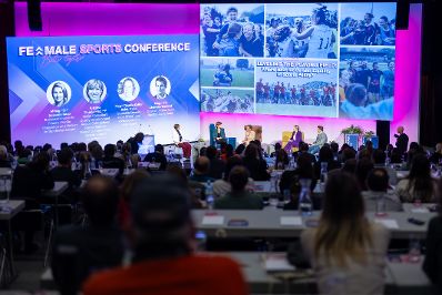 Am 31. Jänner 2024 nahm Bundesministerin Susanne Raab am zweiten österreichischen Frauensportsymposium teil.