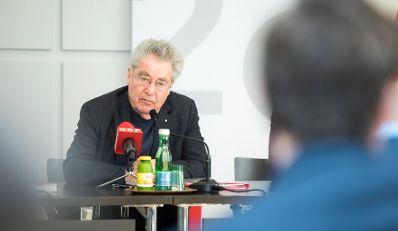 Am 8. März 2018 gab Bundespräsident a.D. Heinz Fischer (im Bild) eine Pressekonferenz zum Gedenk- und Erinnerungsjahr 2018.