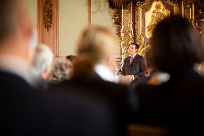 Am 22. Oktober 2018 überreichte Sektionschef Jürgen Meindl das Österreichische Ehrenkreuz für Wissenschaft und Kunst an Thomas Dänemark (im Bild).