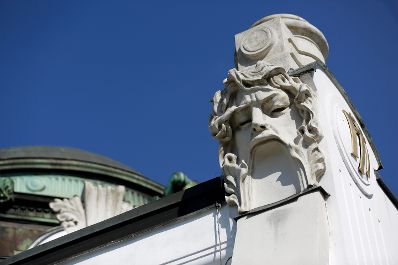 Der Otto Wagner Hofpavillon Hietzing im 13. Bezirk in Wien. Schlagworte: Otto Wagner, Pavillon, Hietzing, Architektur