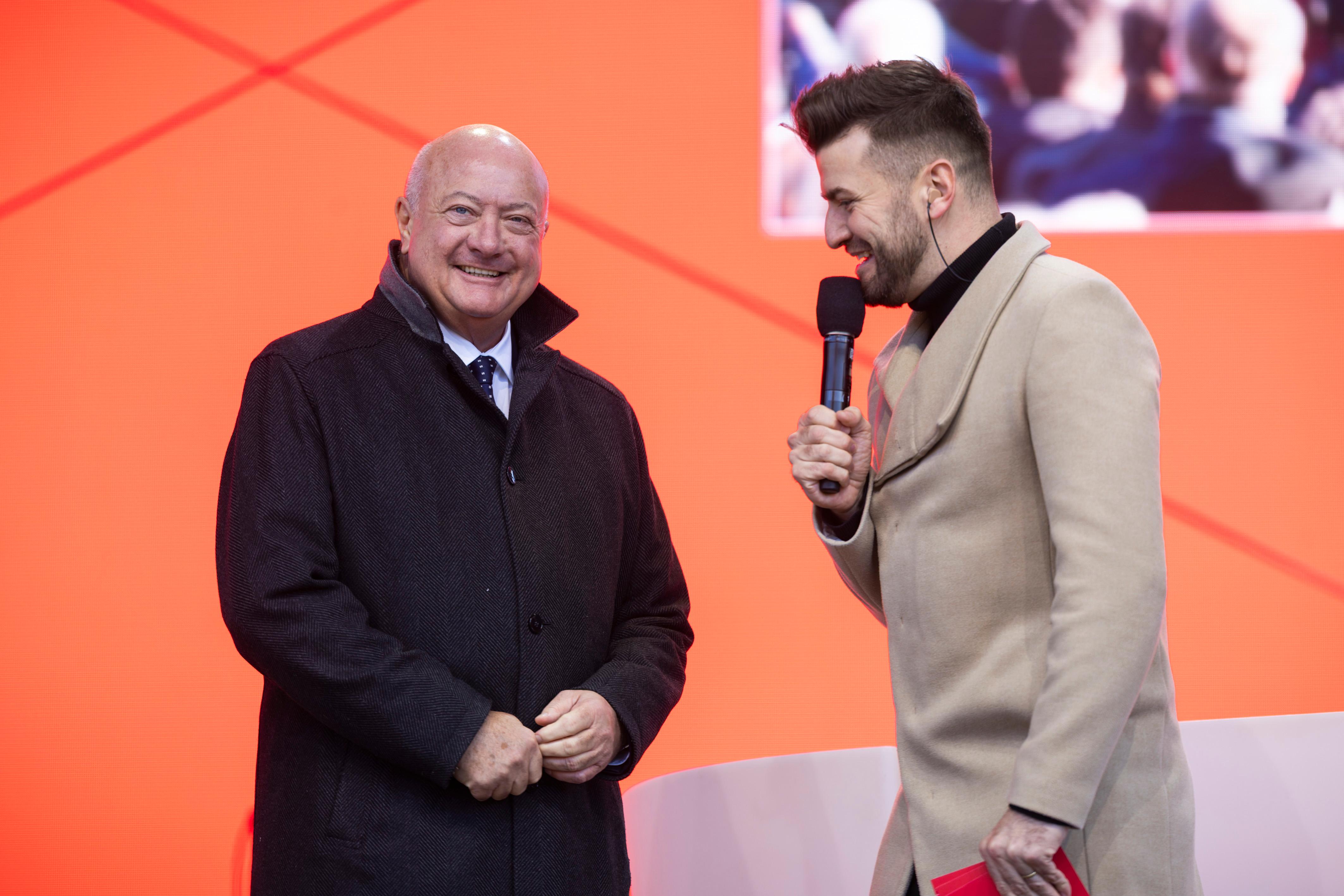 Am 12. Dezember 2025 nahm Bundeskanzler Christian Stocker (l.) an der Eröffnung der Koralmbahn teil.