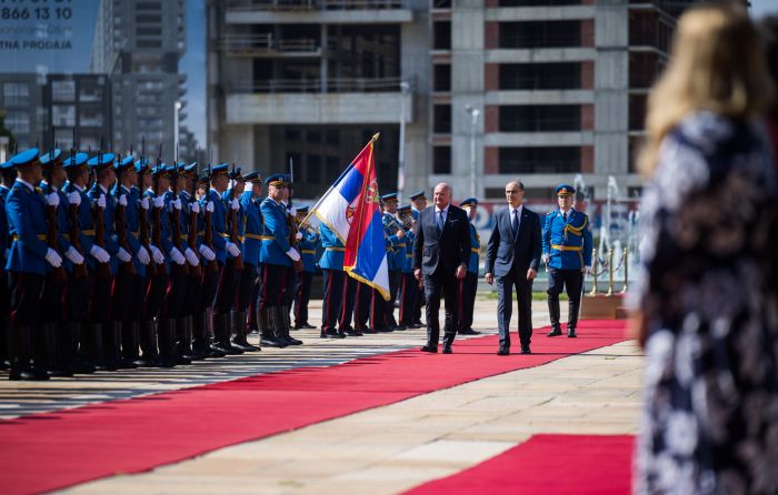 &lt;p&gt;Am 12. August 2025 reiste Bundeskanzler Christian Stocker (l.) zu einem Arbeitsbesuch nach Serbien. Im Bild mit dem Ministerpr&auml;sidenten von Serbien Đuro Macut (r.).&lt;/p&gt;