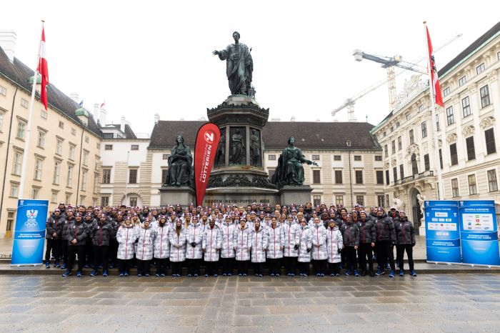 Am 28. J&auml;nner 2026 nahm Bundeskanzler Christian Stocker an der Vereidigung der Olympiadelegation teil.