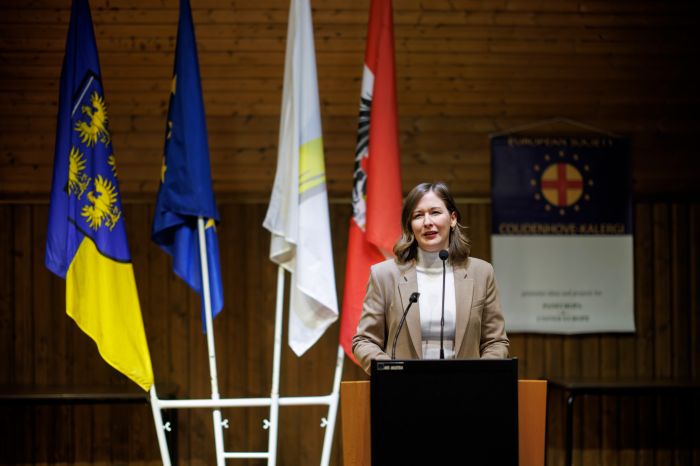 Am 19. Februar 2026 nahm Bundesministerin Claudia Bauer (im Bild) an der Veranstaltung "Europa gemeinsam Gestalten" in Klosterneuburg teil.