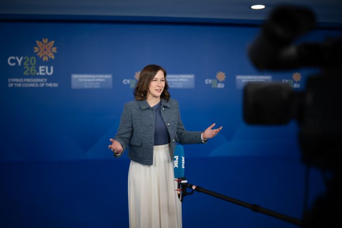 Am 11. Mai 2026 nahm Bundesministerin Claudia Bauer (im Bild) an der Informellen Tagung der Ministerinnen und Minister f&uuml;r europ&auml;ische Angelegenheiten in Nikosia teil.