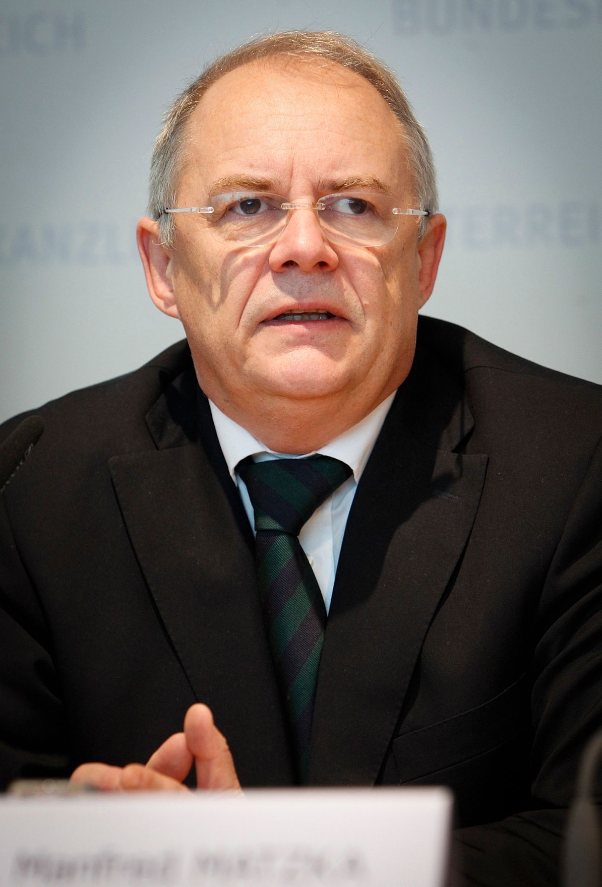 Am 20. April 2012 fand im Bundeskanzleramt ein Pressegespr&auml;ch zum Thema Open Government Data statt. Im Bild Sektionschef Manfred Matzka (Bundeskanzleramt).