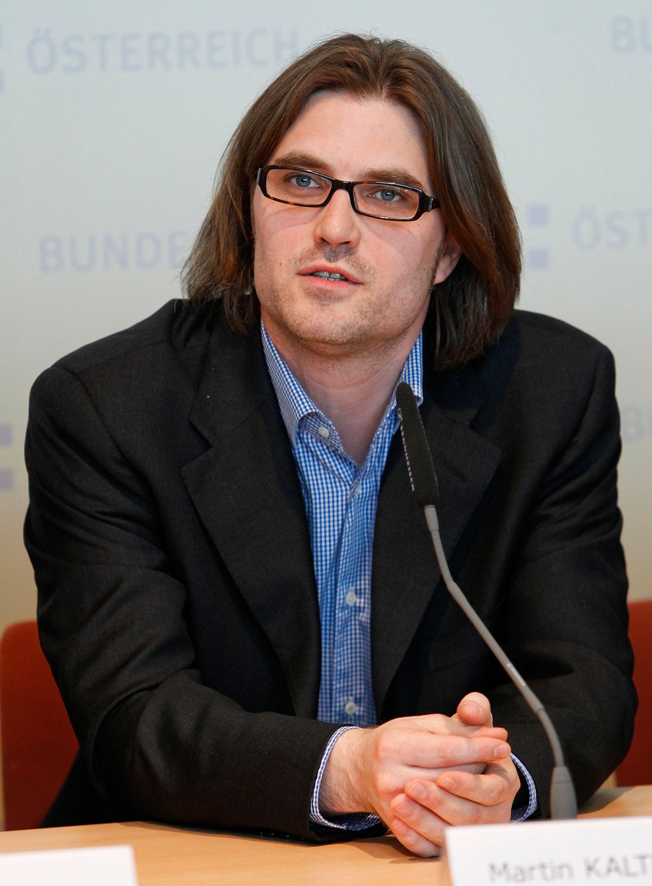 Am 20. April 2012 fand im Bundeskanzleramt ein Pressegespr&auml;ch zum Thema Open Government Data statt. Im Bild Martin Kaltenb&ouml;ck (Semantic Web Company GmbH).