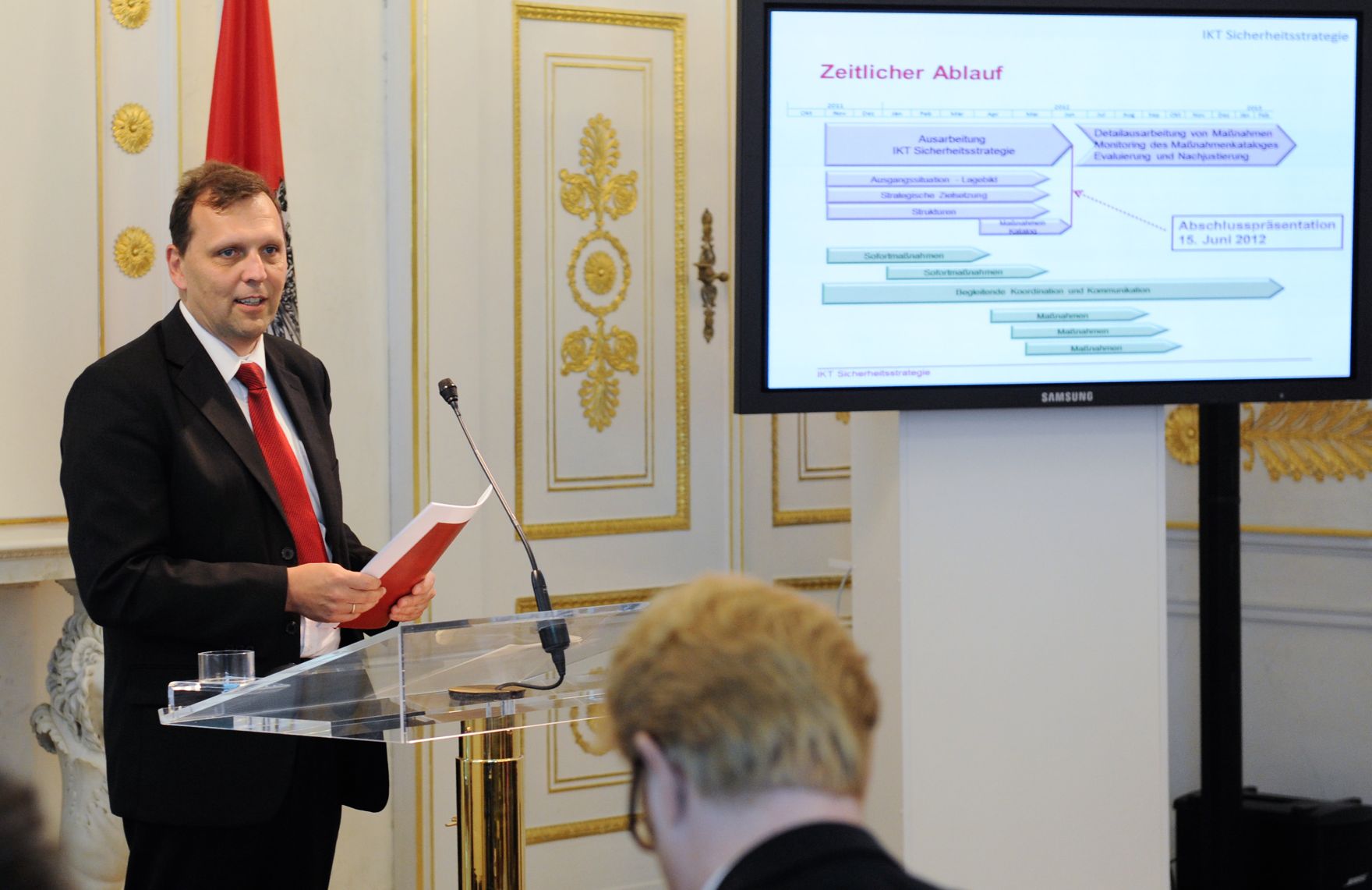 Am 15. Juni 2012 fand im Bundeskanzleramt die Abschlussveranstaltung zur Pr&auml;sentation der IKT-Sicherheitsstrategie statt.