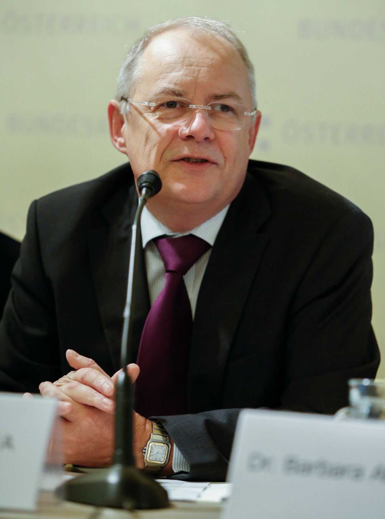 Am 10. J&auml;nner 2013 fand im Bundeskanzleramt die Veranstaltung &quot;15 Jahre HELP &amp; RIS&quot; statt. Im Bild Sektionschef Manfred Matzka.