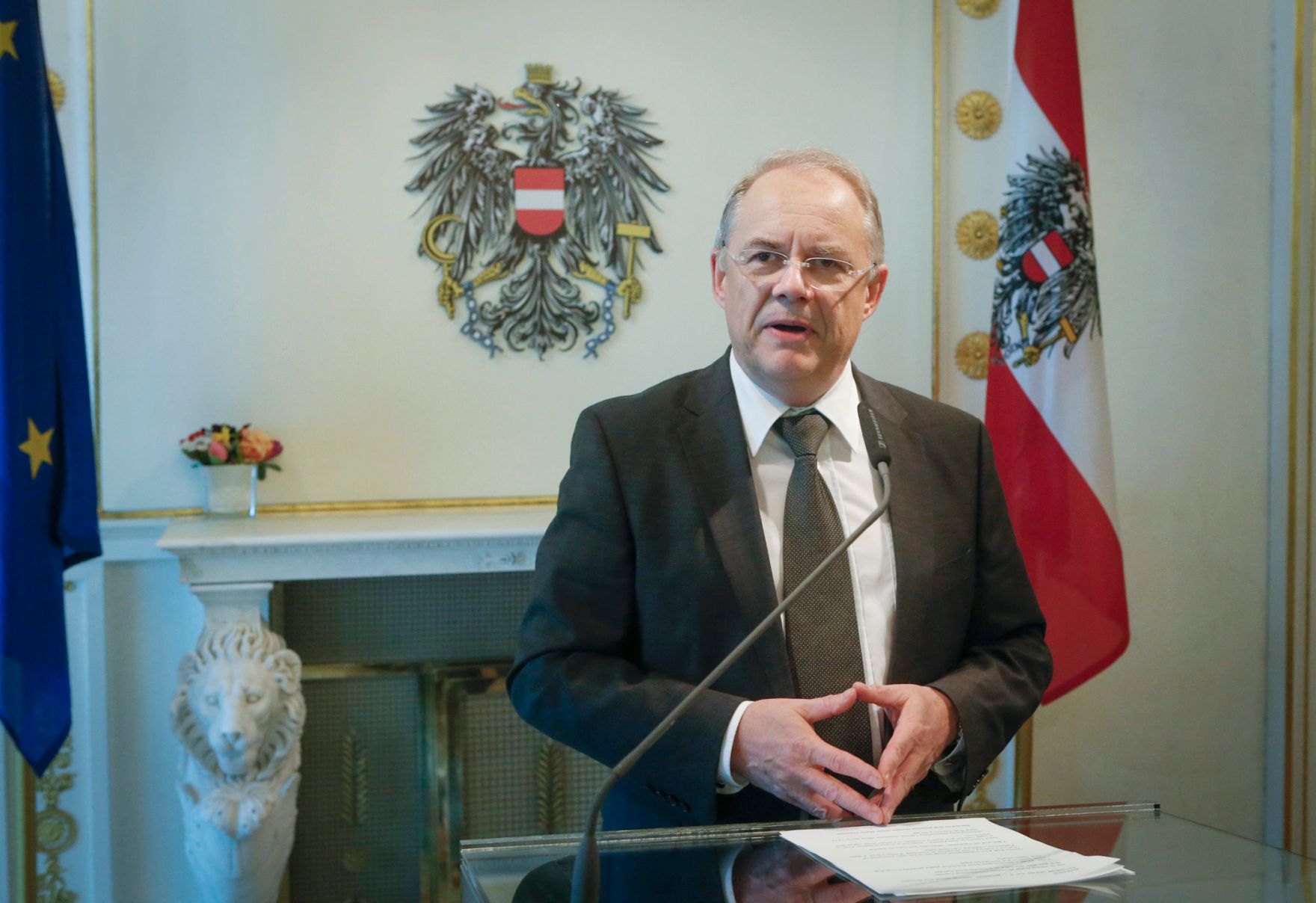 Am 8. Februar 2013 er&ouml;ffnete Sektionschef Manfred Matzka (im Bild) die 41. Pr&auml;sidentenkonferenz der Europ&auml;ischen Anwaltsorganisationen im Bundeskanzleramt.