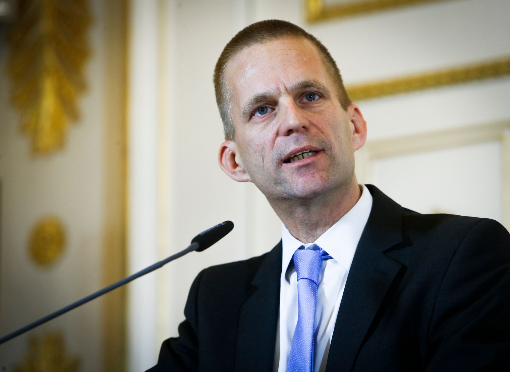 Am 24. J&auml;nner 2014 fand im Bundeskanzleramt der 8. Europ&auml;ische Datenschutztag zum Thema: &bdquo;Modernisierung und Rolle der Datenschutzkonvention des Europarates&ldquo; statt. Im Bild Sektionschef Gerhard Hesse.