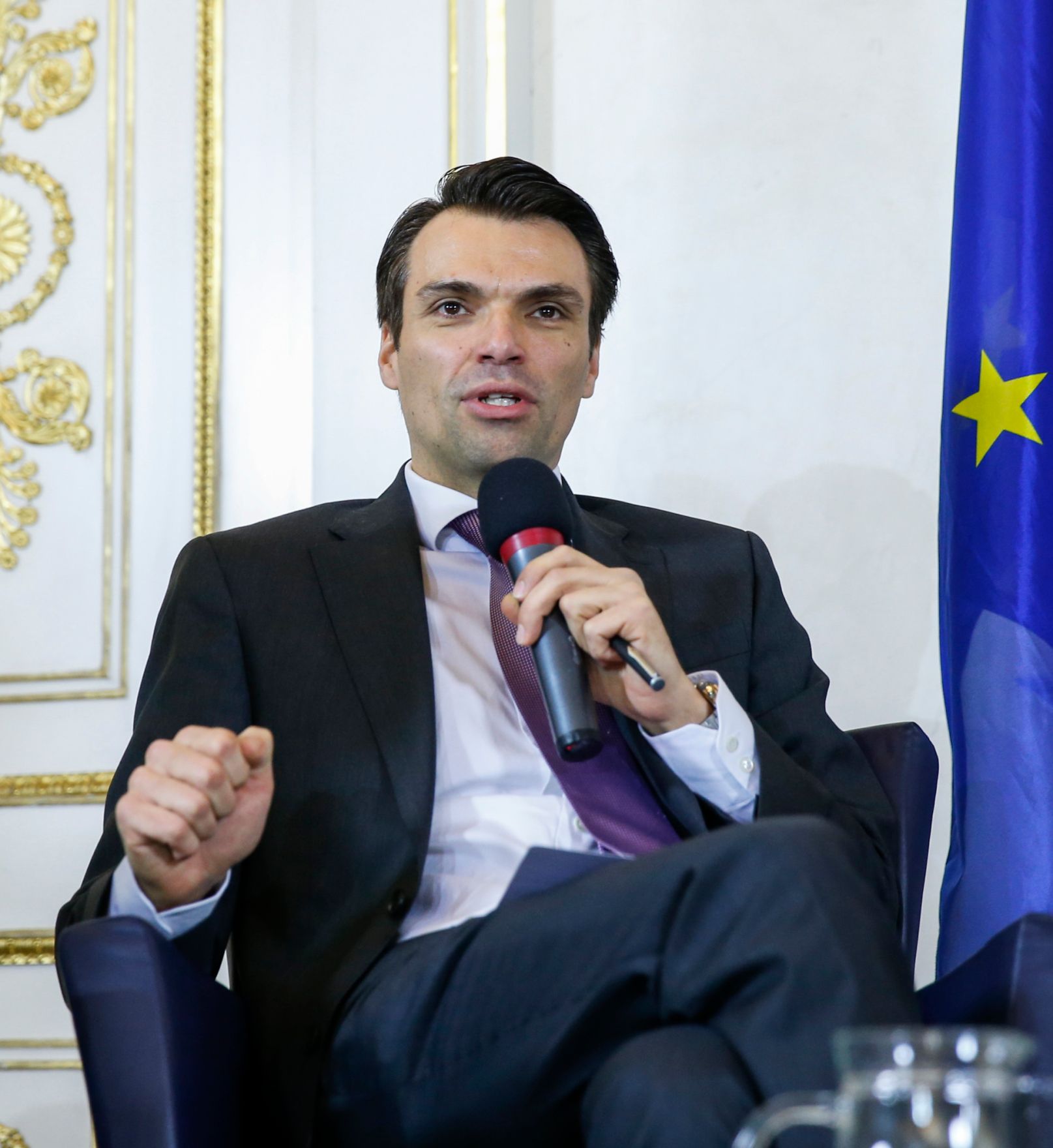 Am 28. J&auml;nner 2015 fand im Bundeskanzleramt die Veranstaltung &bdquo;Was bedeutet Datenschutz f&uuml;r Unternehmen&ldquo; anl&auml;sslich des 9. Europ&auml;ischen Datenschutztages statt. Im Bild Jochen Borenich, Vertriebsvorstand der Kapsch BusinessCom AG.