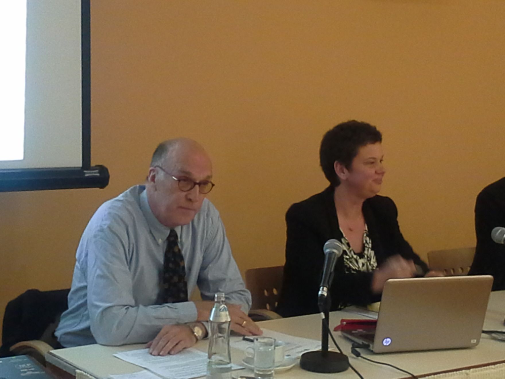 Am 27. und 28. April 2015 fand in der Diplomatischen Akademie Wien die Conference on European Democracy (EuDEM) 2015 statt. Im Bild Prof. Hacke (l.) und Dr. Kempin (r.).