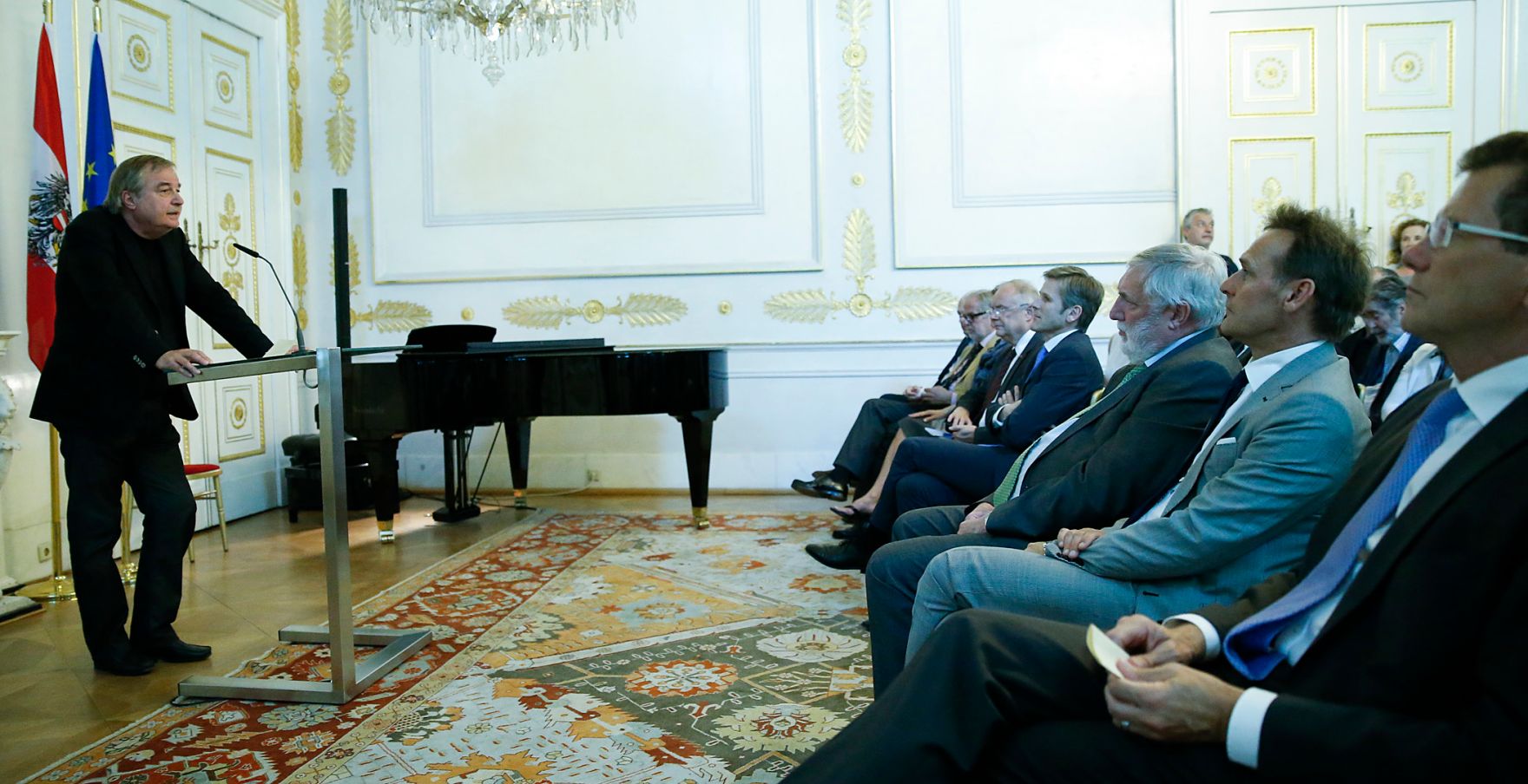 Am 9. Juni 2015 fand im Bundeskanzleramt die Ausstellungser&ouml;ffnung &quot;Idee Europa - 200 Jahre Wiener Kongress&quot; statt. Im Bild Generaldirektor des &Ouml;sterreichischen Staatsarchivs Wolfgang Maderthaner.