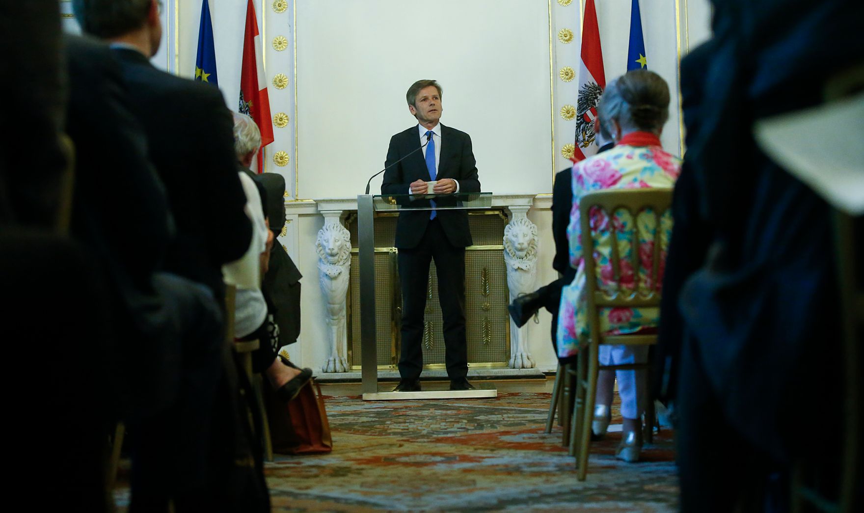 Am 9. Juni 2015 fand im Bundeskanzleramt die Ausstellungser&ouml;ffnung &quot;Idee Europa - 200 Jahre Wiener Kongress&quot; statt. Im Bild Kunst- und Kulturminister Josef Ostermayer.