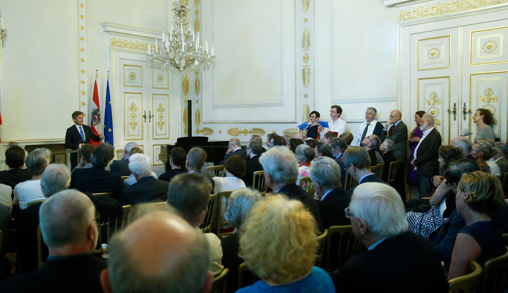 Am 9. Juni 2015 fand im Bundeskanzleramt die Ausstellungser&ouml;ffnung &quot;Idee Europa - 200 Jahre Wiener Kongress&quot; statt. Im Bild Kunst- und Kulturminister Josef Ostermayer.