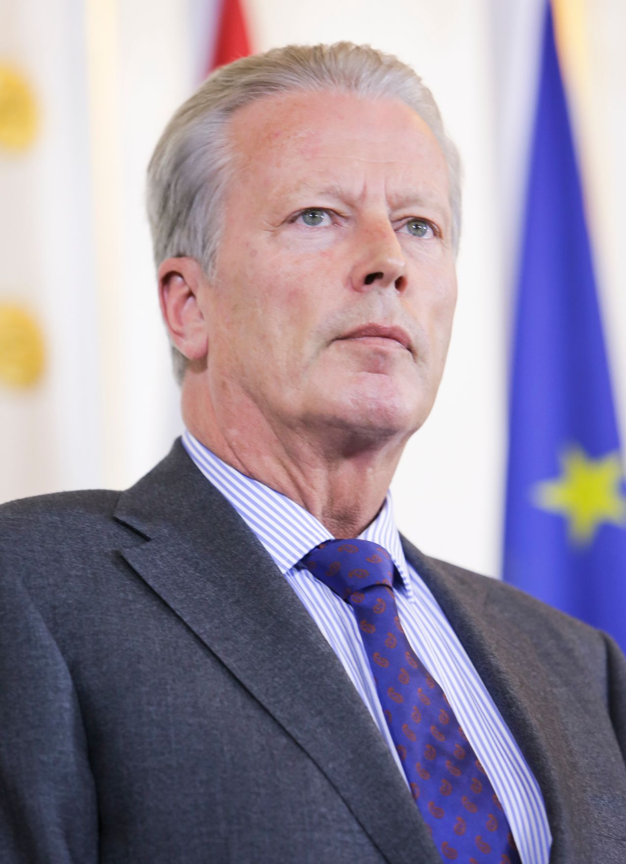 Vizekanzler und Bundesminister Reinhold Mitterlehner beim Pressefoyer nach dem Ministerrat am 10. Mai 2016.