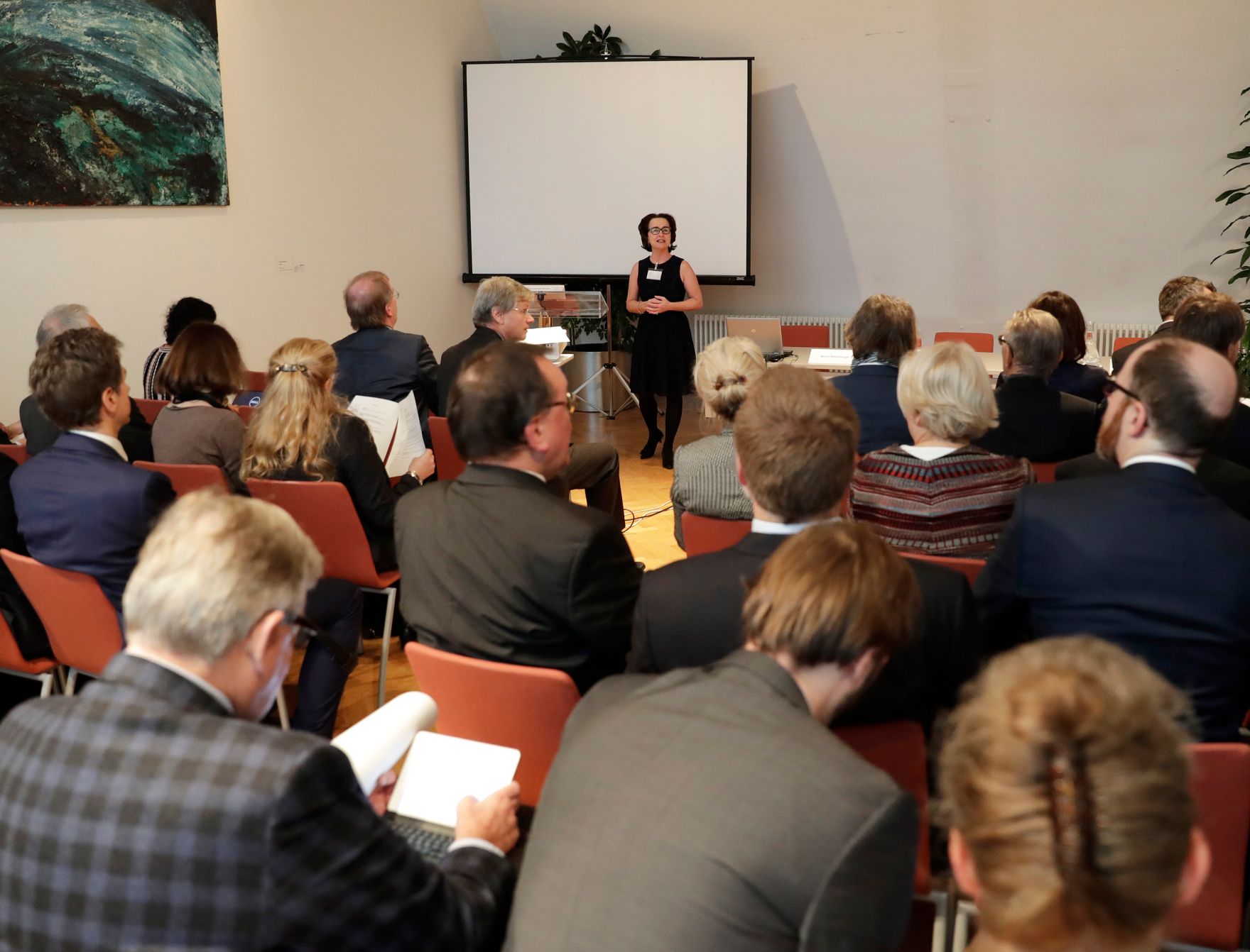 Am 17. November 2016 fand eine Sitzung der deutschsprachigen nationalen Bioethikkommissionen zum Thema &quot;CRISPR-CAS 9 - was bringt die Zukunft?&quot; statt. Im Bild Christiane Druml, Vorsitzende der Bioethikkommission bei der Er&ouml;ffnung.