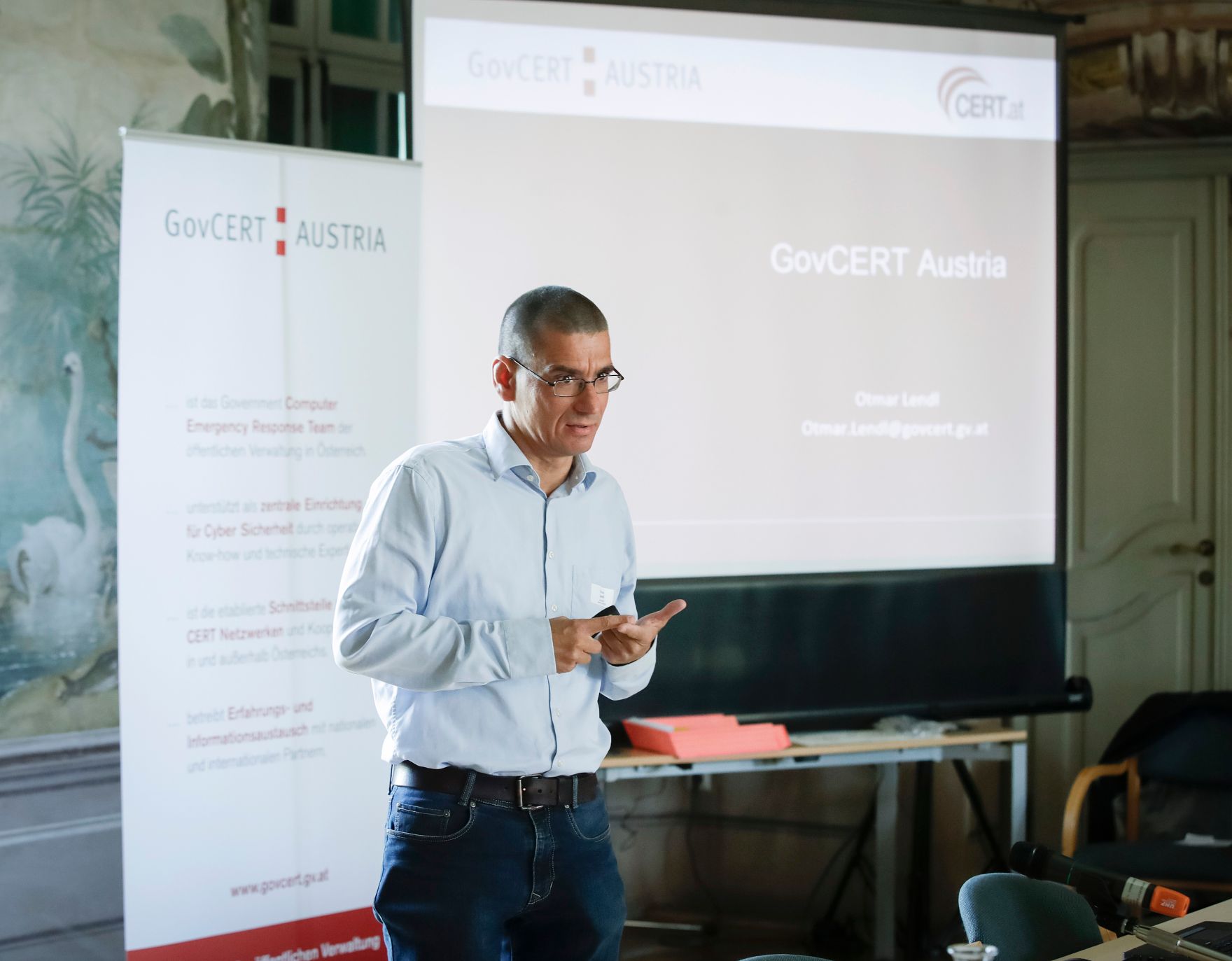 Am 5. September 2017 fand der Workshop zum Thema &bdquo;Gro&szlig;fl&auml;chiger Stromausfall/Blackout&ldquo; im Schloss Laudon statt.