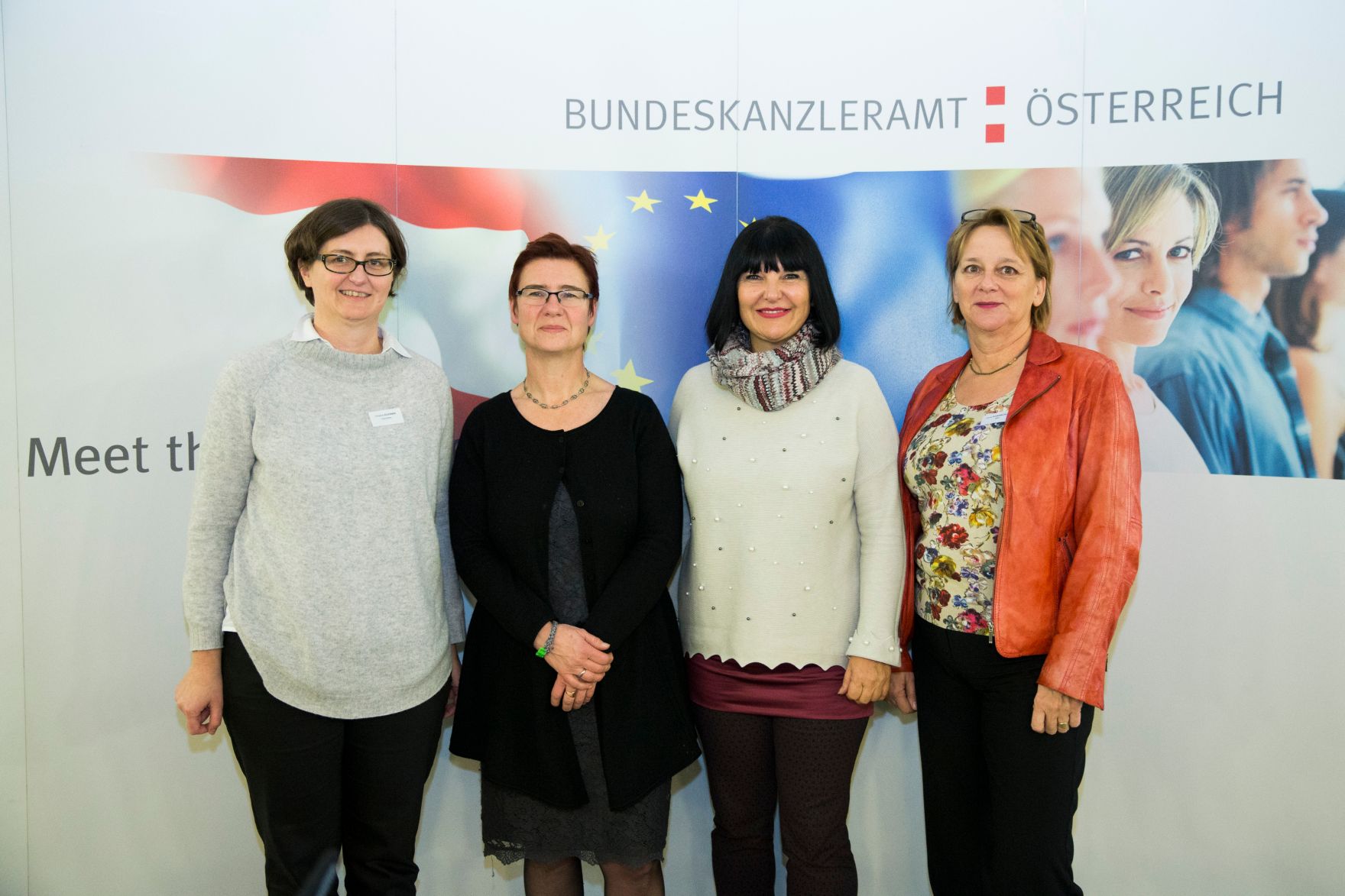Am 13. November 2017 fand die Veranstaltung "Gender Pay Gap: Fakten, Handlungen, Ergebnisse" statt. Im Bild (v.l.n.r.) Christine Zulehner, Professorin f&uuml;r Volkswirtschaftslehre an der Universit&auml;t Wien, Margit Schratzenstaller-Altzinger, Stellvertretende Leiterin des &Ouml;sterreichischen Institut f&uuml;r Wirtschaftsforschung Wien, Sektionschefin Angelika Flatz und Ursula Rosenbichler, Leiterin der Abteilung III/9 des Bundeskanzleramtes.