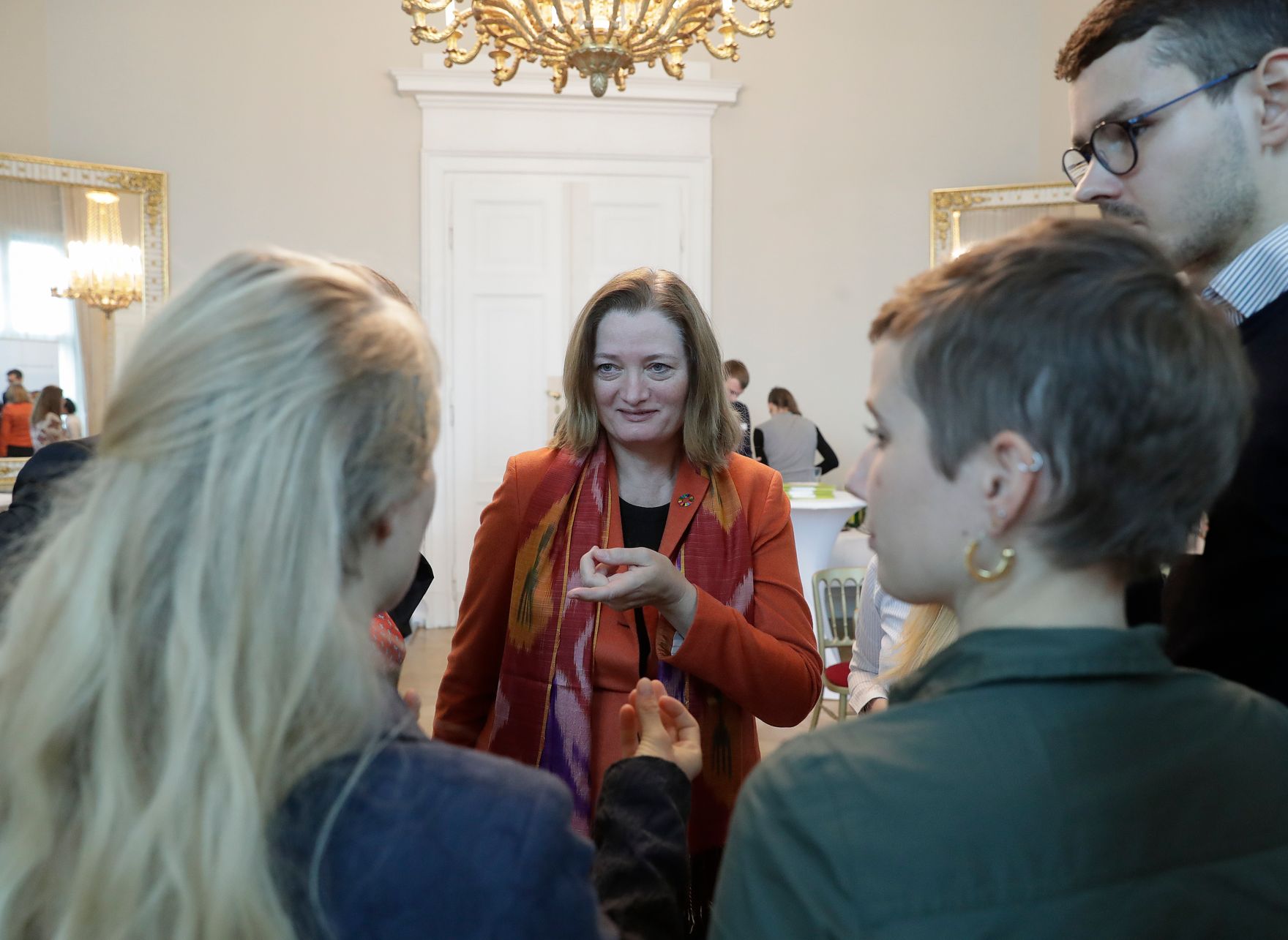 Am 3. Dezember 2018 fand die Veranstaltung &quot;Generation 2030: Together for a Good Life for Everyone&quot; im Bundeskanzleramt statt. Im Bild Sektionsleiterin D&eacute;sir&eacute;e Schweitzer.