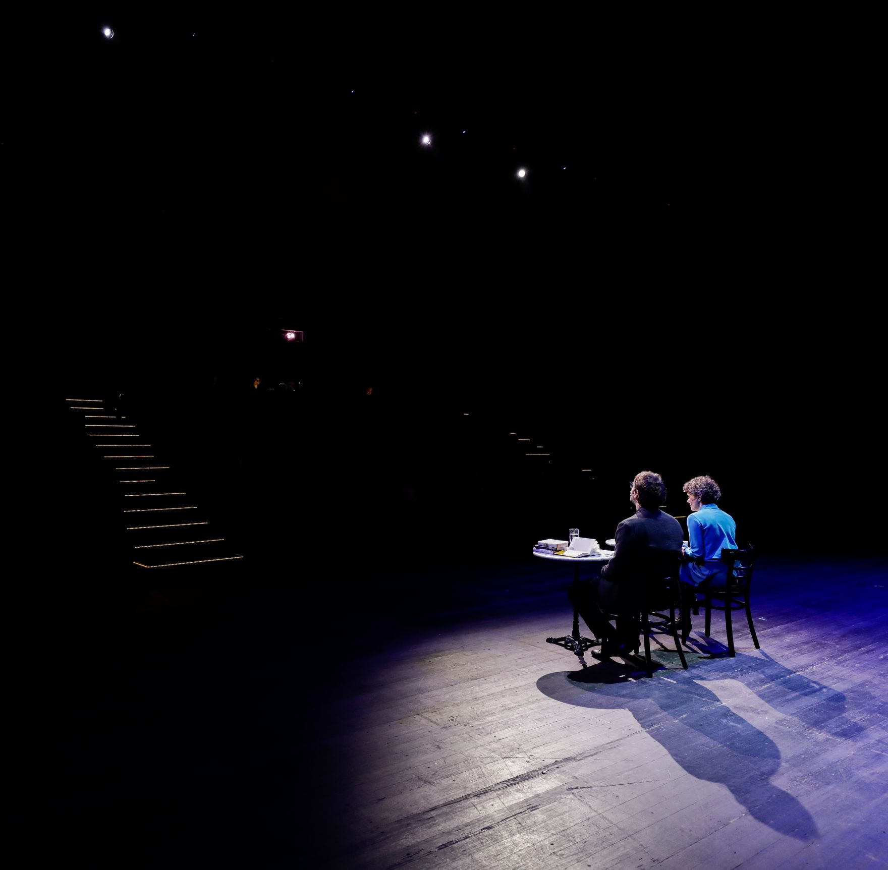 Am 4. November 2019 verlieh Sektionschef J&uuml;rgen Meindl den &Ouml;sterreichischen Buchpreis und den Deb&uuml;tpreis 2019. Im Bild Moderatorin Dorothee Hartinger (r.) und Moderator Philipp Hau&szlig; (l.).