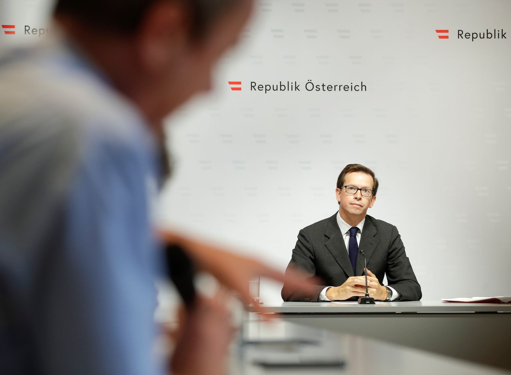 Am 9. Oktober 2019 lud Regierungssprecher Alexander Winterstein (im Bild) zu einem Briefing zu den aktuellen Themen der Bundesregierung.