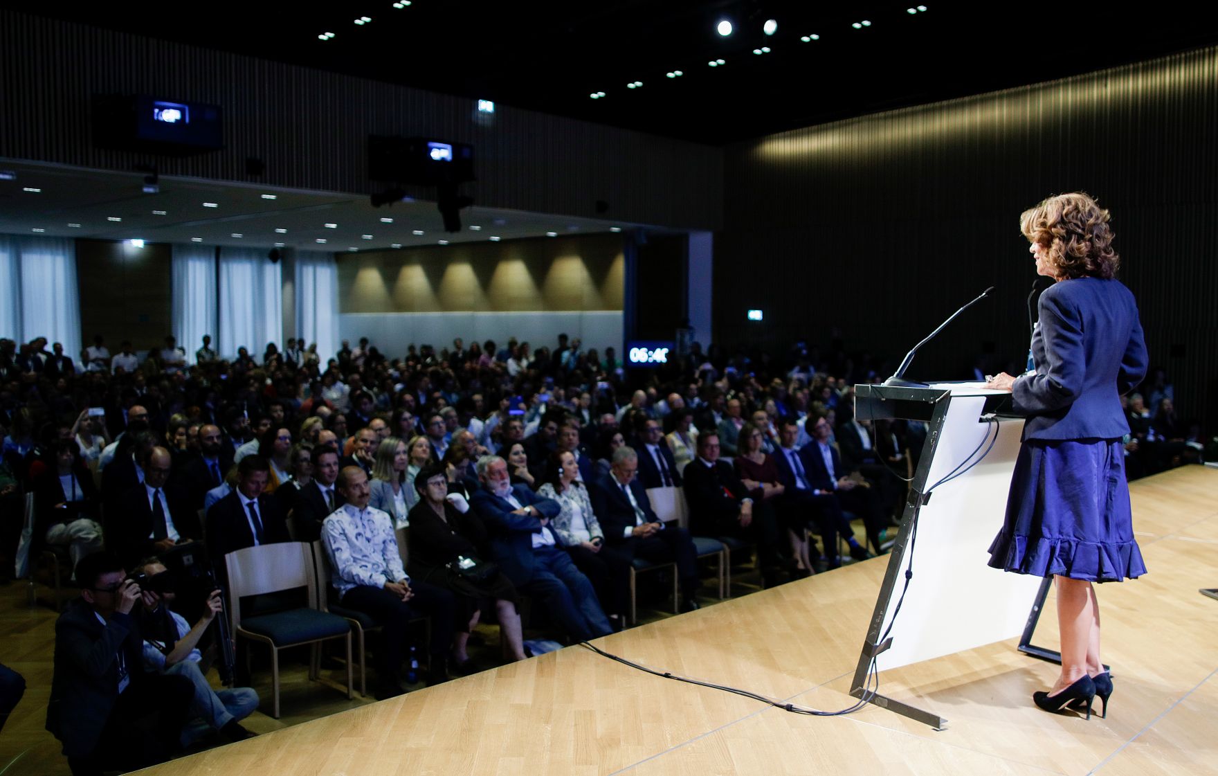 Am 24. August 2019 nahm Bundeskanzlerin Brigitte Bierlein (im Bild) gemeinsam mit Bundespr&auml;sident Alexander Van der Bellen am Forum Alpbach teil.