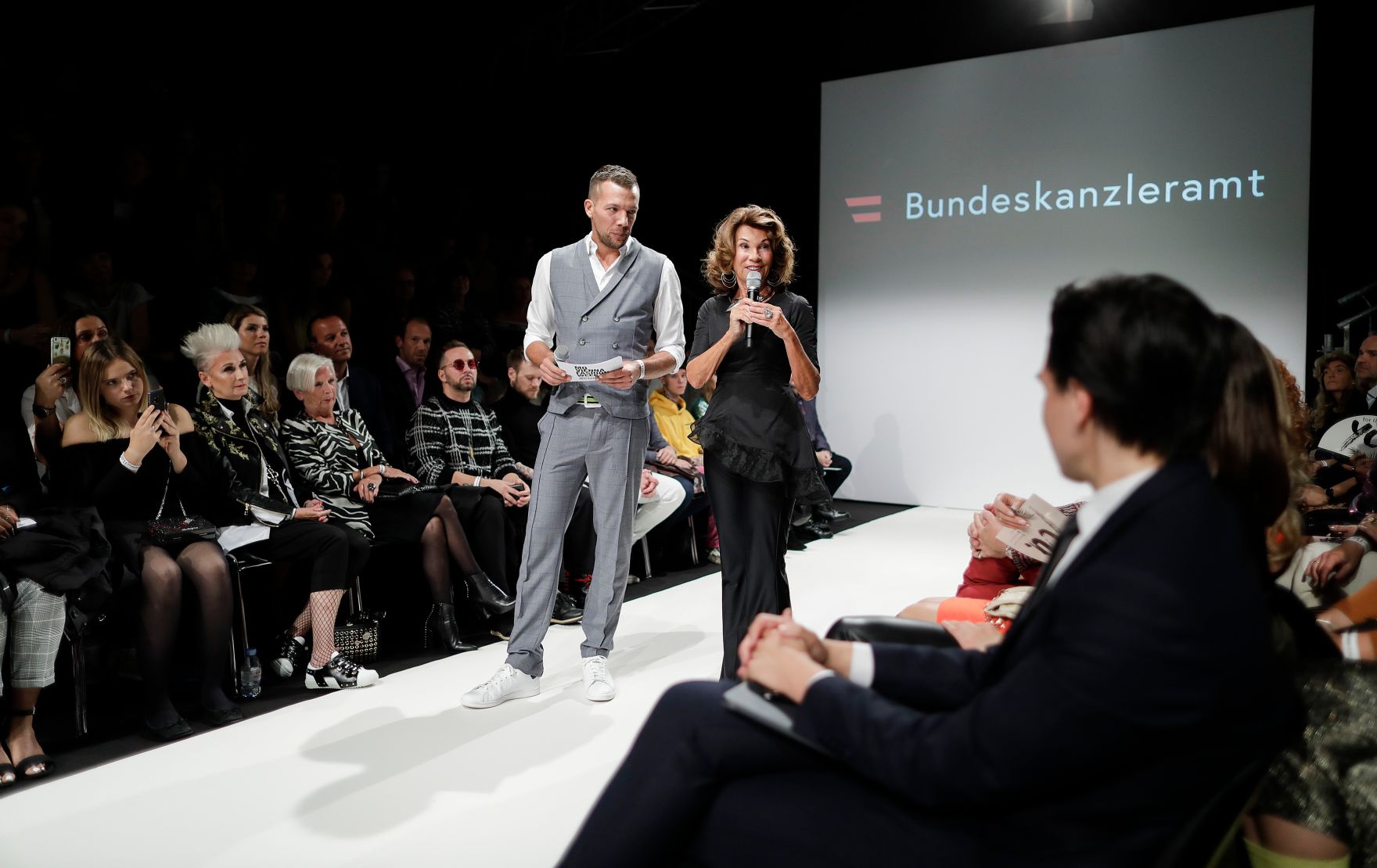 Am 09. September 2019 er&ouml;ffnete Bundeskanzlerin Brigitte Bierlein die "MQ Vienna Fashion Week" im MuseumsQuartier.