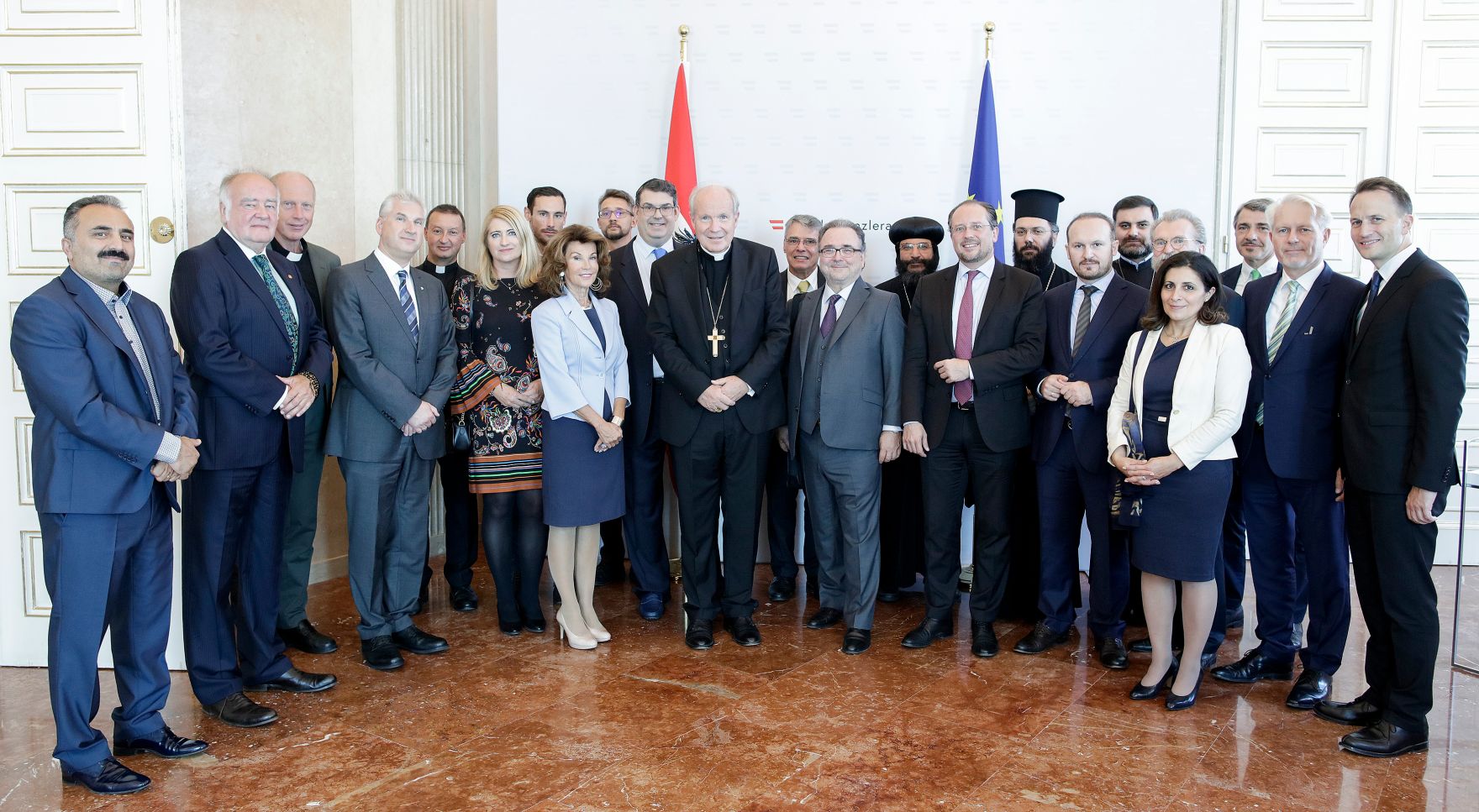 Am 10. September 2019 empfing Bundeskanzlerin Brigitte Bierlein gemeinsam mit Bundesminister Alexander Schallenberg die Religionsgesellschaften im Bundeskanzleramt.