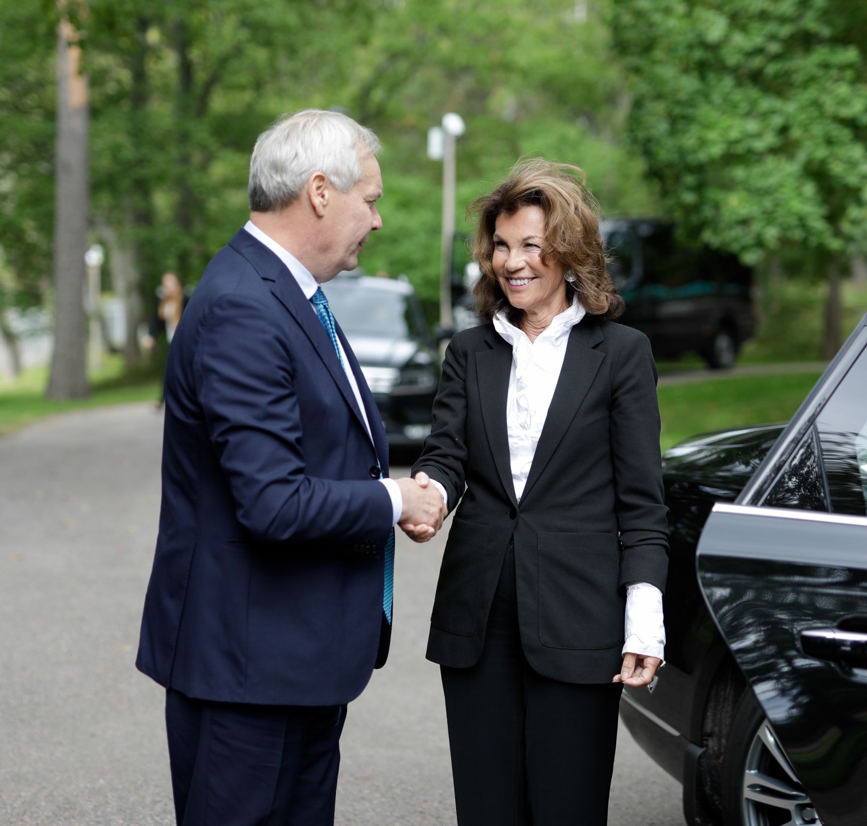Am 16. September 2019 fand die Arbeitsreise von Bundeskanzlerin Brigitte Bierlein (r.) in Helsinki statt. Im Bild mit dem finnischen Premierminister Antti Rinne (l.).