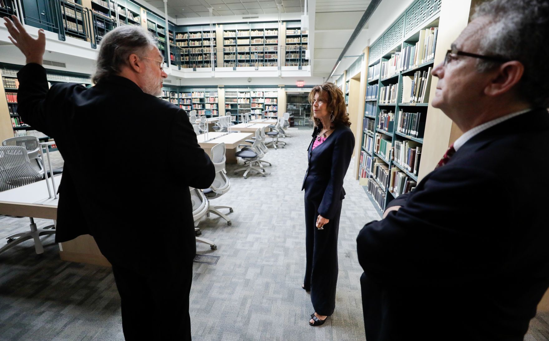 Am 22. September 2019 setzte Bundeskanzlerin Brigitte Bierlein anl&auml;sslich der UN-Generalversammlung nach New York fort. Im Bild beim Besuch des Leo Baeck Institute for the Study of German-Jewish History and Culture.
