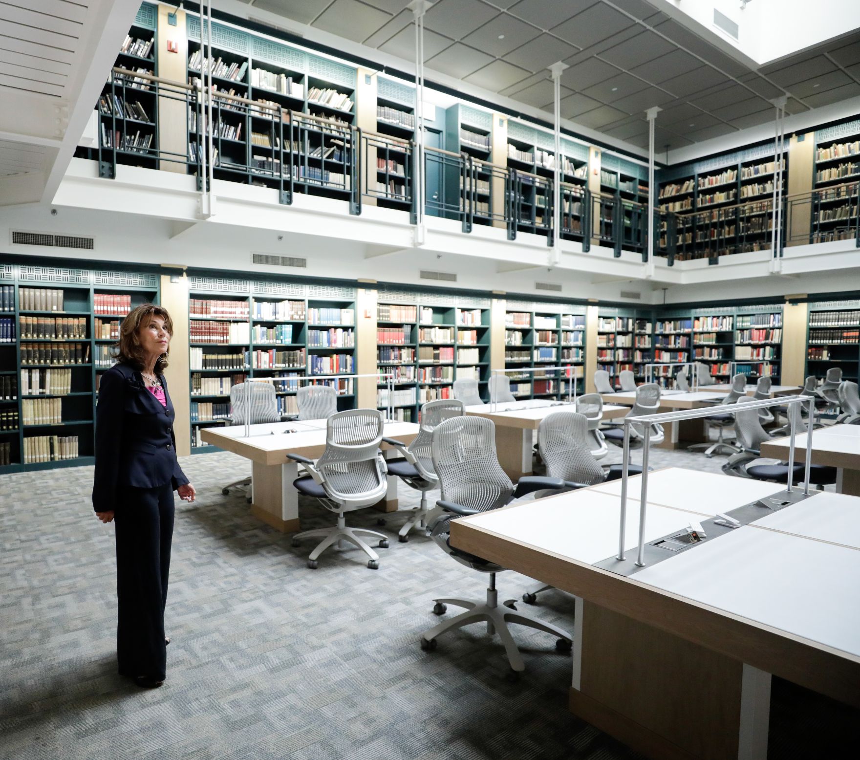 Am 22. September 2019 setzte Bundeskanzlerin Brigitte Bierlein anl&auml;sslich der UN-Generalversammlung nach New York fort. Im Bild beim Besuch des Leo Baeck Institute for the Study of German-Jewish History and Culture.