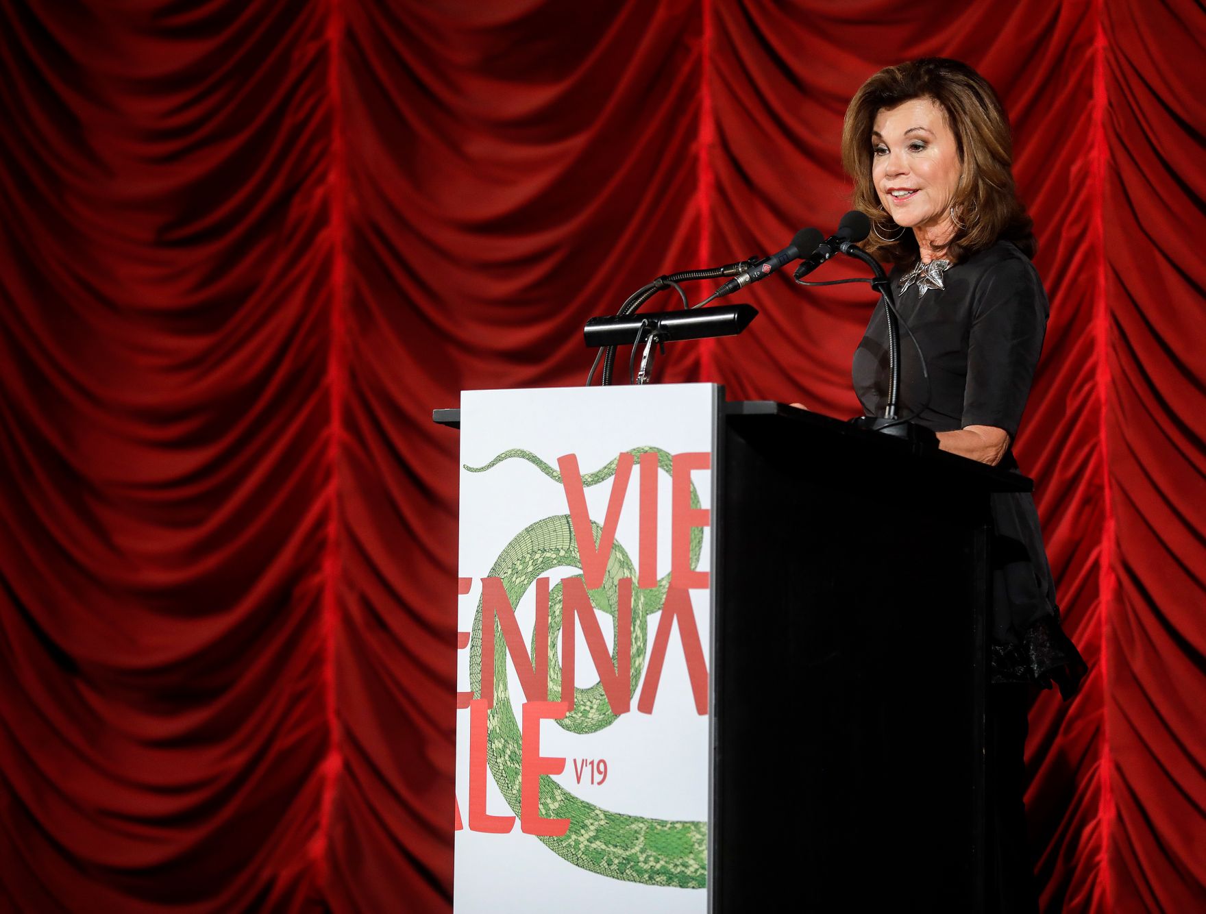 Am 24. Oktober 2019 er&ouml;ffnete Bundeskanzlerin Brigitte Bierlein (im Bild) die Viennale 2019.